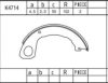 ISUZU 146220013 Brake Shoe Set